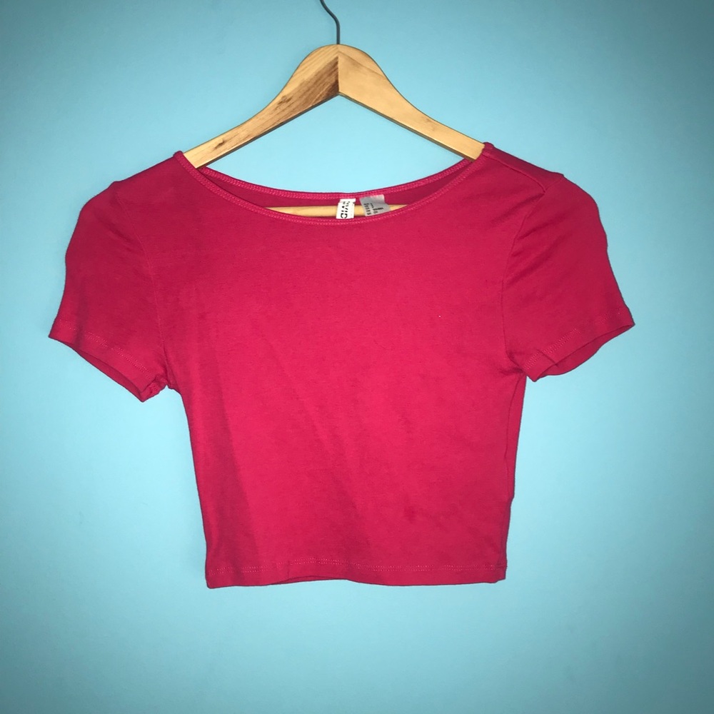 Pink crop top